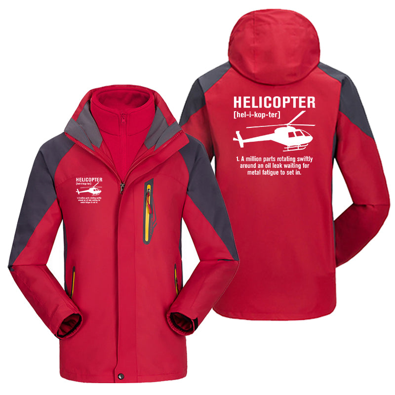 Helicopter [Noun] Designed Thick Skiing Jackets