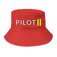 Thumbnail for Pilot & Stripes (2 Lines) Designed Summer & Stylish Hats
