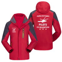 Thumbnail for People Fly Planes Pilots Fly Helicopters Designed Thick Skiing Jackets