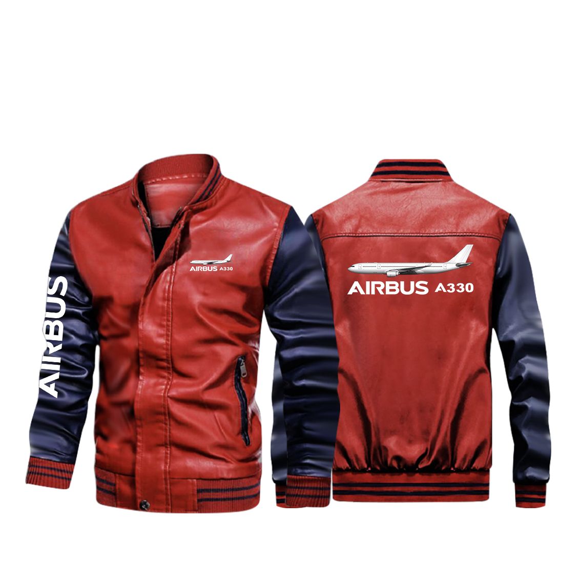 The Airbus A330 Designed Stylish Leather Bomber Jackets