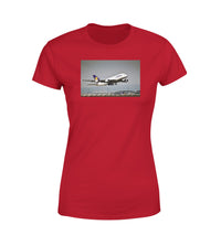 Thumbnail for Departing Lufthansa A380 Designed Women T-Shirts