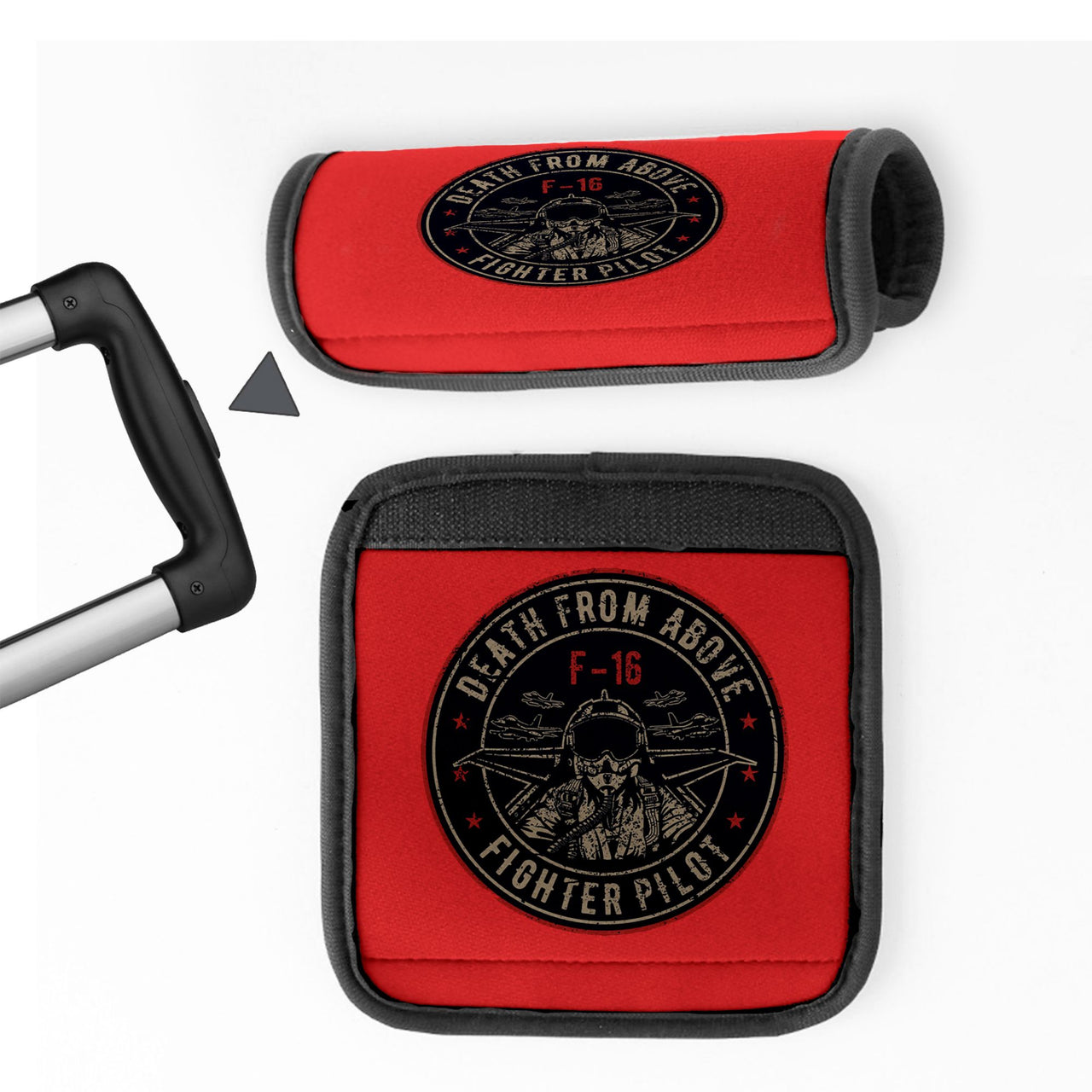 Fighter Jet 16 - Death From Above Designed Neoprene Luggage Handle Covers