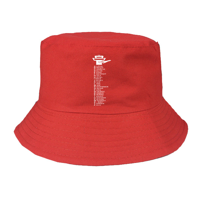 Aviation Alphabet Designed Summer & Stylish Hats