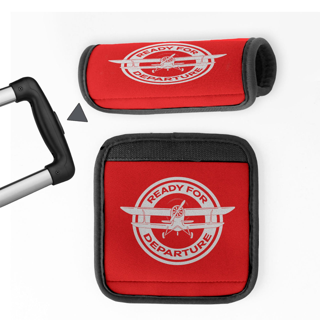 Ready for Departure Designed Neoprene Luggage Handle Covers