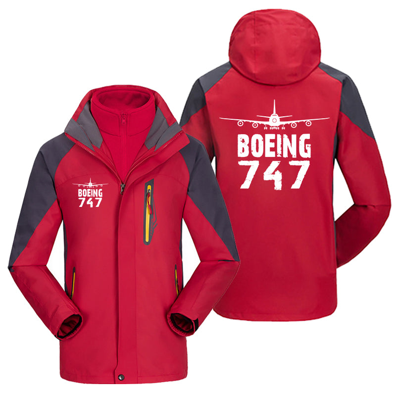 Boeing 747 & Plane Designed Thick Skiing Jackets