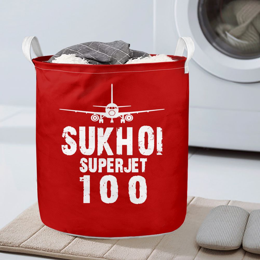 Sukhoi Superjet 100 & Plane Designed Laundry Baskets