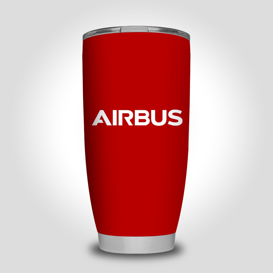 Airbus & Text Designed Tumbler Travel Mugs