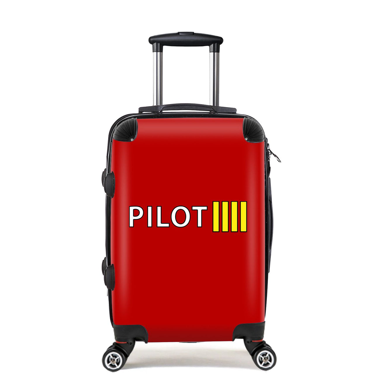 Pilot & Stripes (4 Lines) Designed Cabin Size Luggages