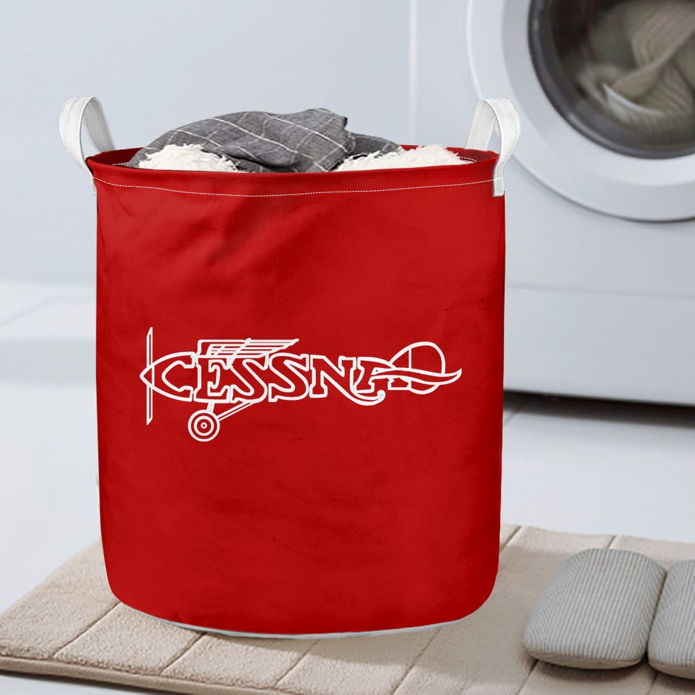 Special Cessna Text Designed Laundry Baskets
