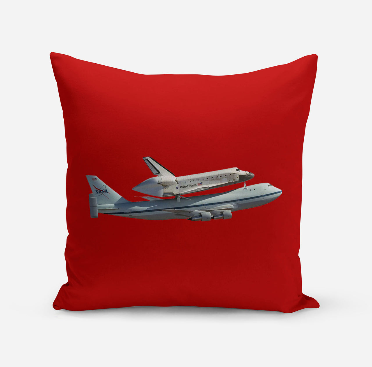 Space shuttle on 747 Designed Pillows