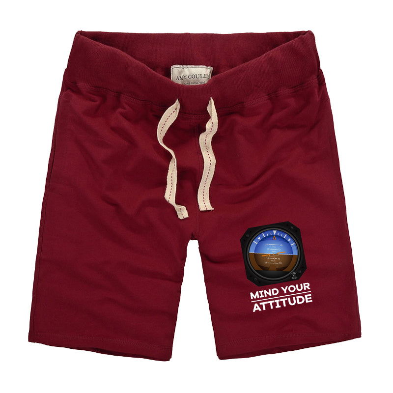 Mind Your Attitude Designed Cotton Shorts