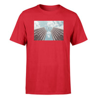 Thumbnail for Airplane Flying over Big Buildings Designed T-Shirts