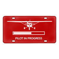 Thumbnail for Pilot In Progress (Cessna) Designed Metal (License) Plates