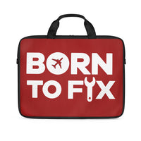 Thumbnail for Born To Fix Airplanes Designed Laptop & Tablet Bags