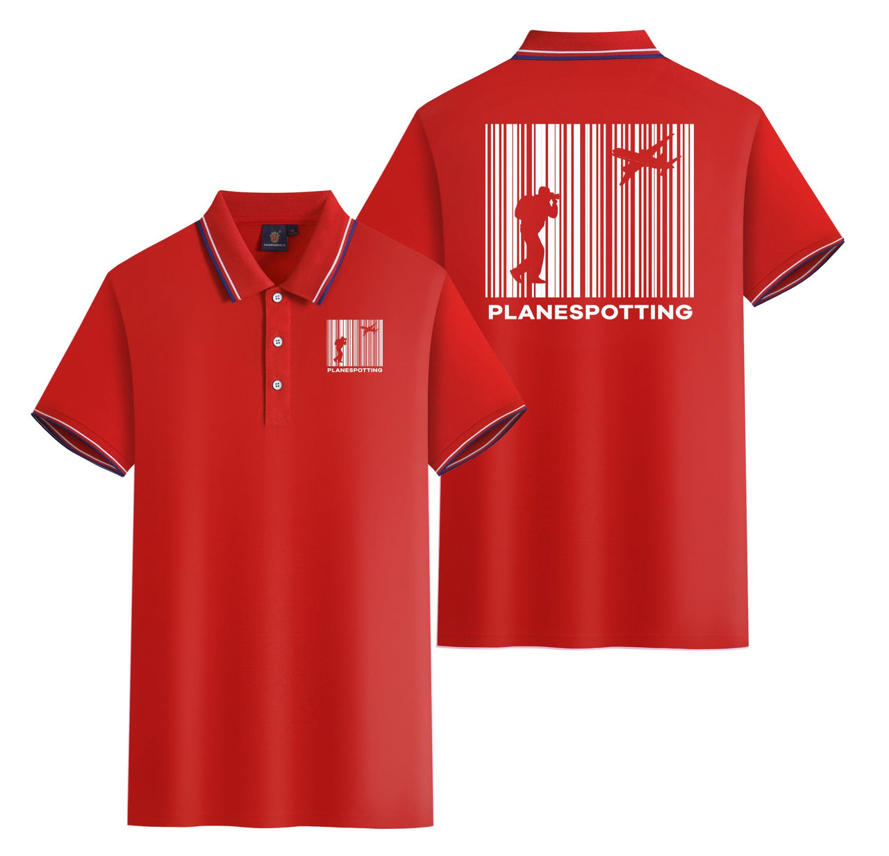 Planespotting Designed Stylish Polo T-Shirts (Double-Side)