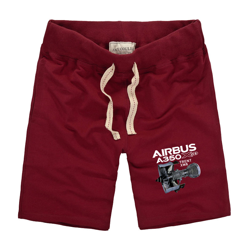 Airbus A350 & Trent Wxb Engine Designed Cotton Shorts