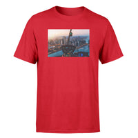 Thumbnail for Amazing City View from Helicopter Cockpit Designed T-Shirts