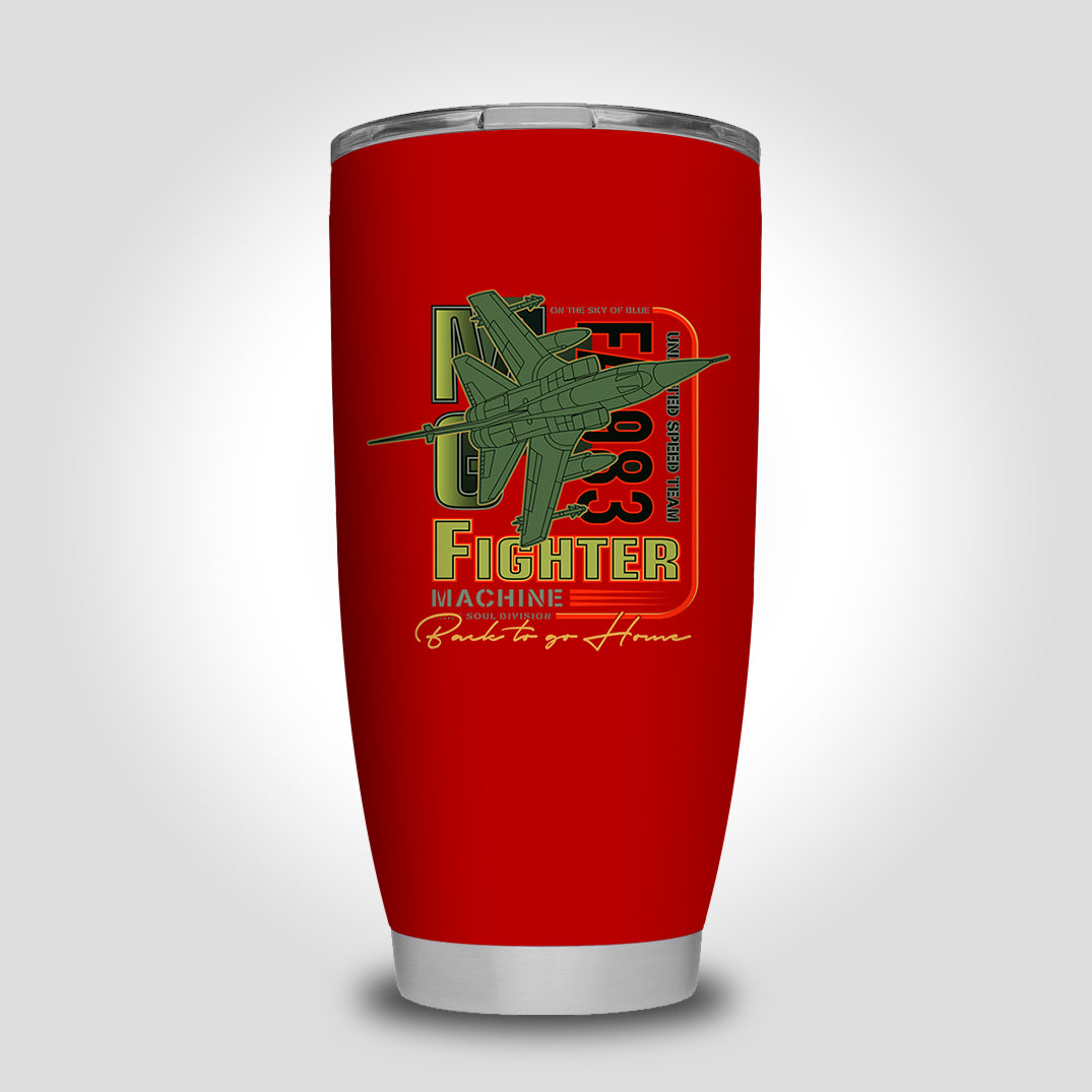 Fighter Machine Designed Tumbler Travel Mugs