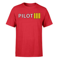 Thumbnail for Pilot & Stripes (4 Lines) Designed T-Shirts