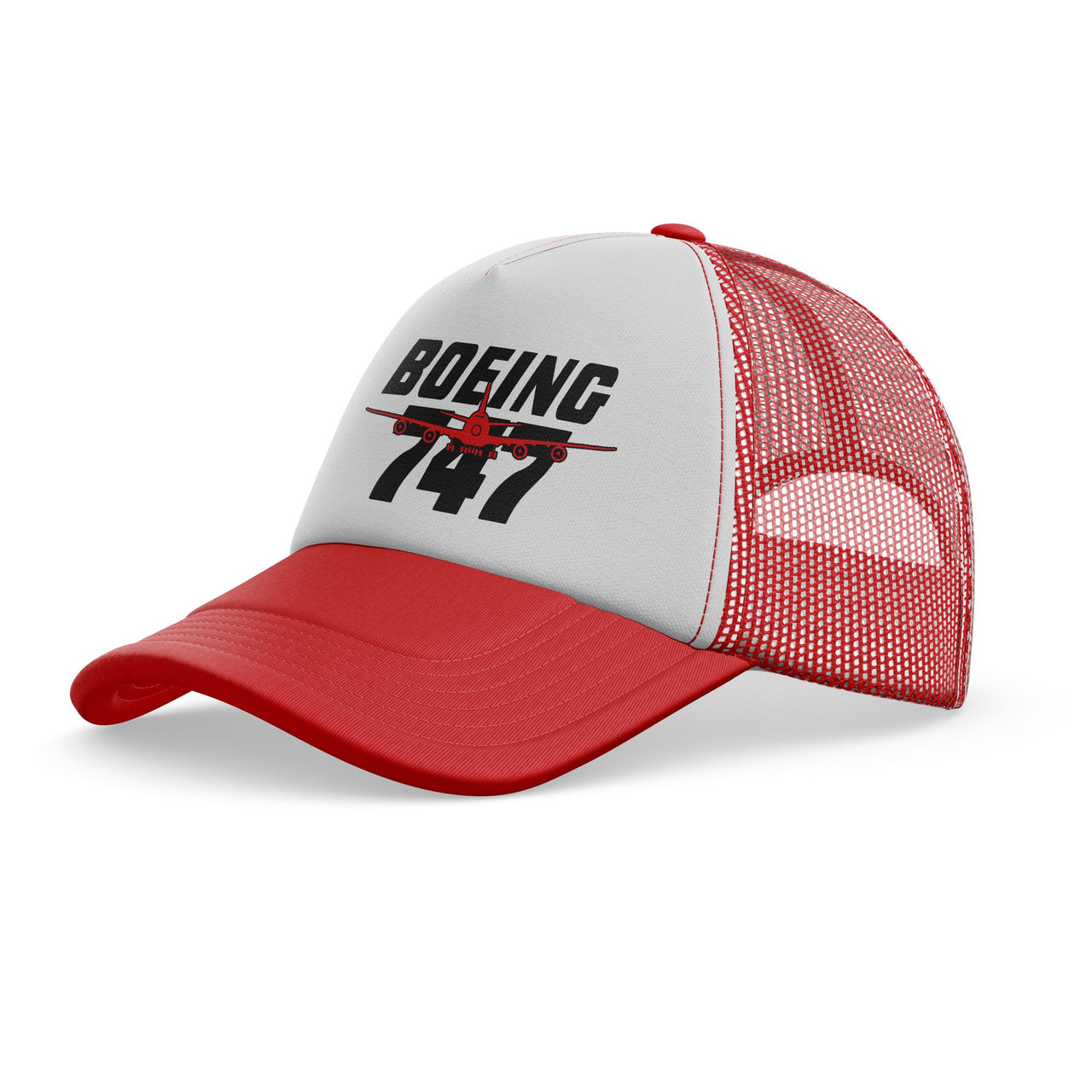 Amazing Boeing 747 Designed Trucker Caps & Hats