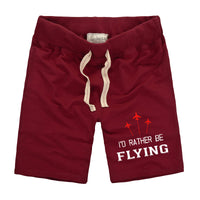 Thumbnail for I'D Rather Be Flying Designed Cotton Shorts