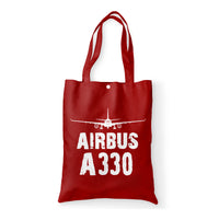 Thumbnail for Airbus A330 & Plane Designed Tote Bags