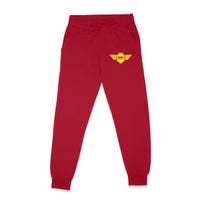 Thumbnail for Born To Fly & Badge Designed Sweatpants
