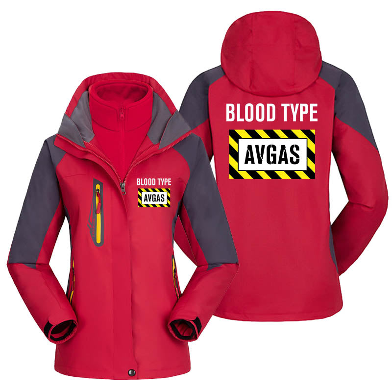 Blood Type AVGAS Designed Thick "WOMEN" Skiing Jackets