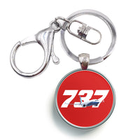 Thumbnail for Super Boeing 737 Designed Circle Key Chains