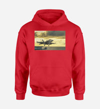 Thumbnail for Departing Jet Aircraft Designed Hoodies