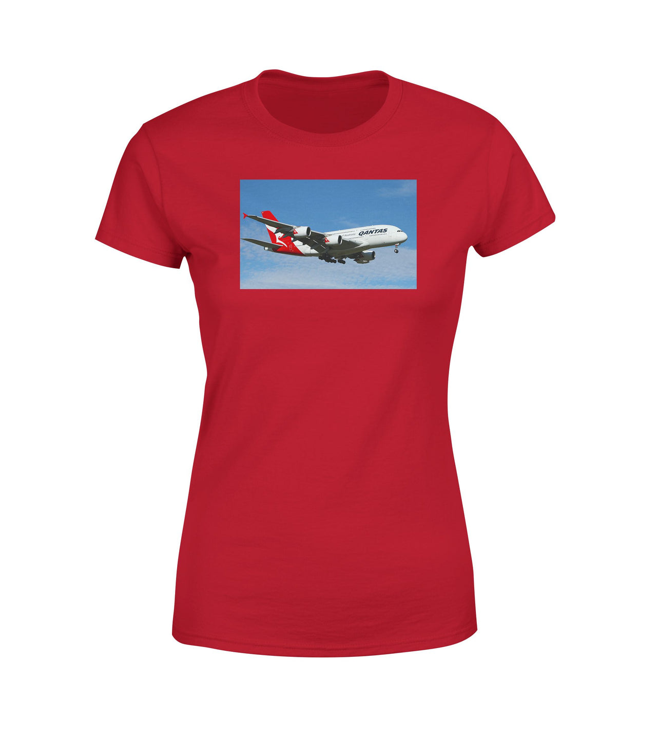 Landing Qantas A380 Designed Women T-Shirts