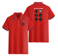 Thumbnail for Pilot's 6 Pack Designed Stylish Polo T-Shirts (Double-Side)