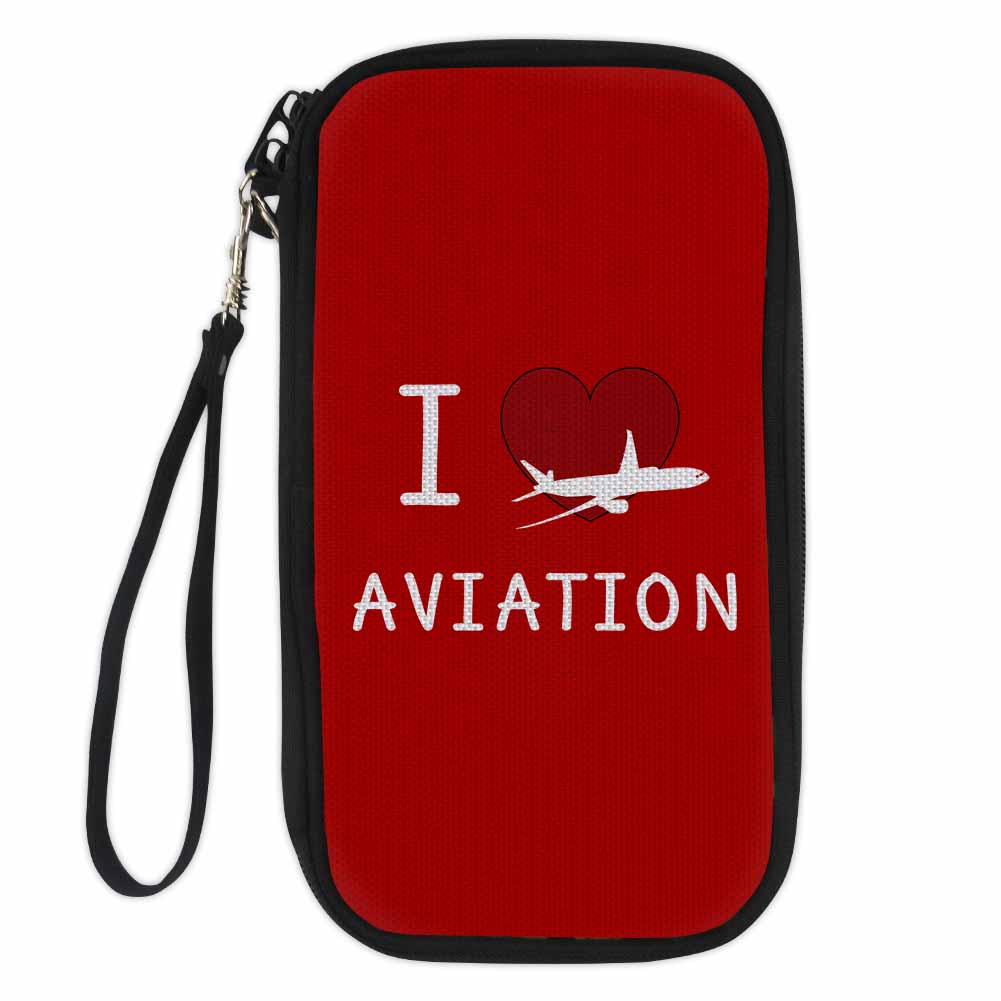 I Love Aviation Designed Travel Cases & Wallets