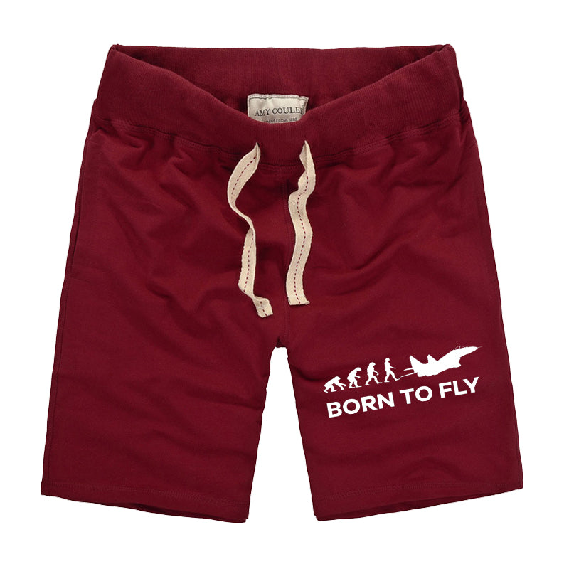Born To Fly Military Designed Cotton Shorts
