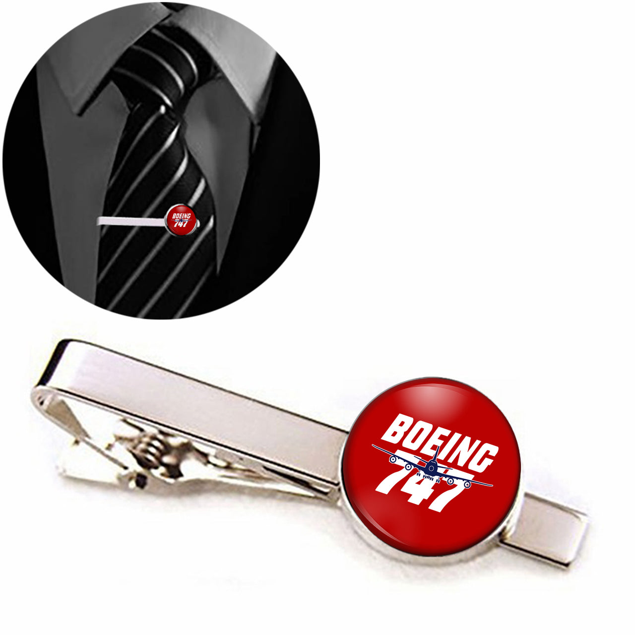 Amazing Boeing 747 Designed Tie Clips