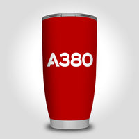 Thumbnail for A380 Flat Text Designed Tumbler Travel Mugs