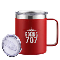 Thumbnail for Boeing 707 & Plane Designed Stainless Steel Laser Engraved Mugs