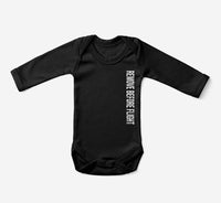 Thumbnail for Remove Before Flight 2 Designed Baby Bodysuits