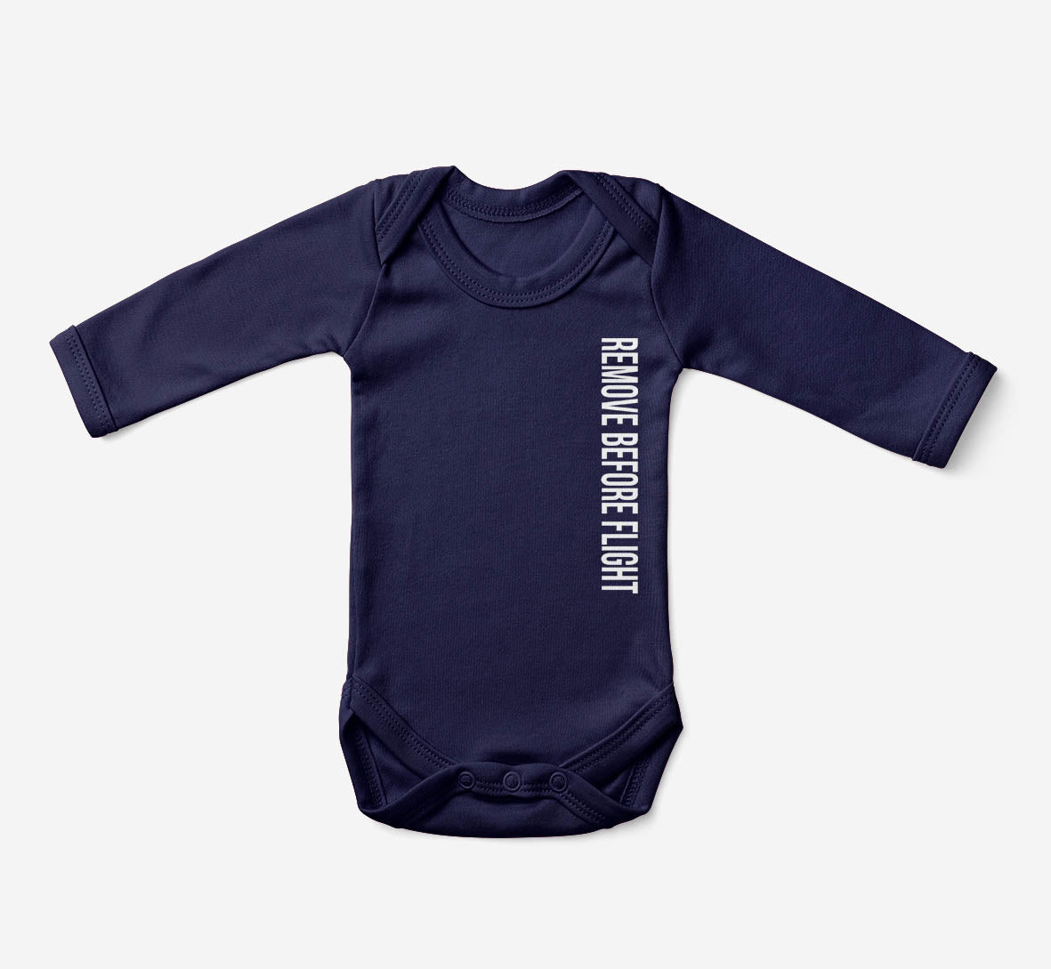 Remove Before Flight 2 Designed Baby Bodysuits