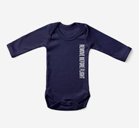 Thumbnail for Remove Before Flight 2 Designed Baby Bodysuits