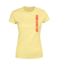 Thumbnail for Remove Before Flight 2 Designed Women T-Shirts