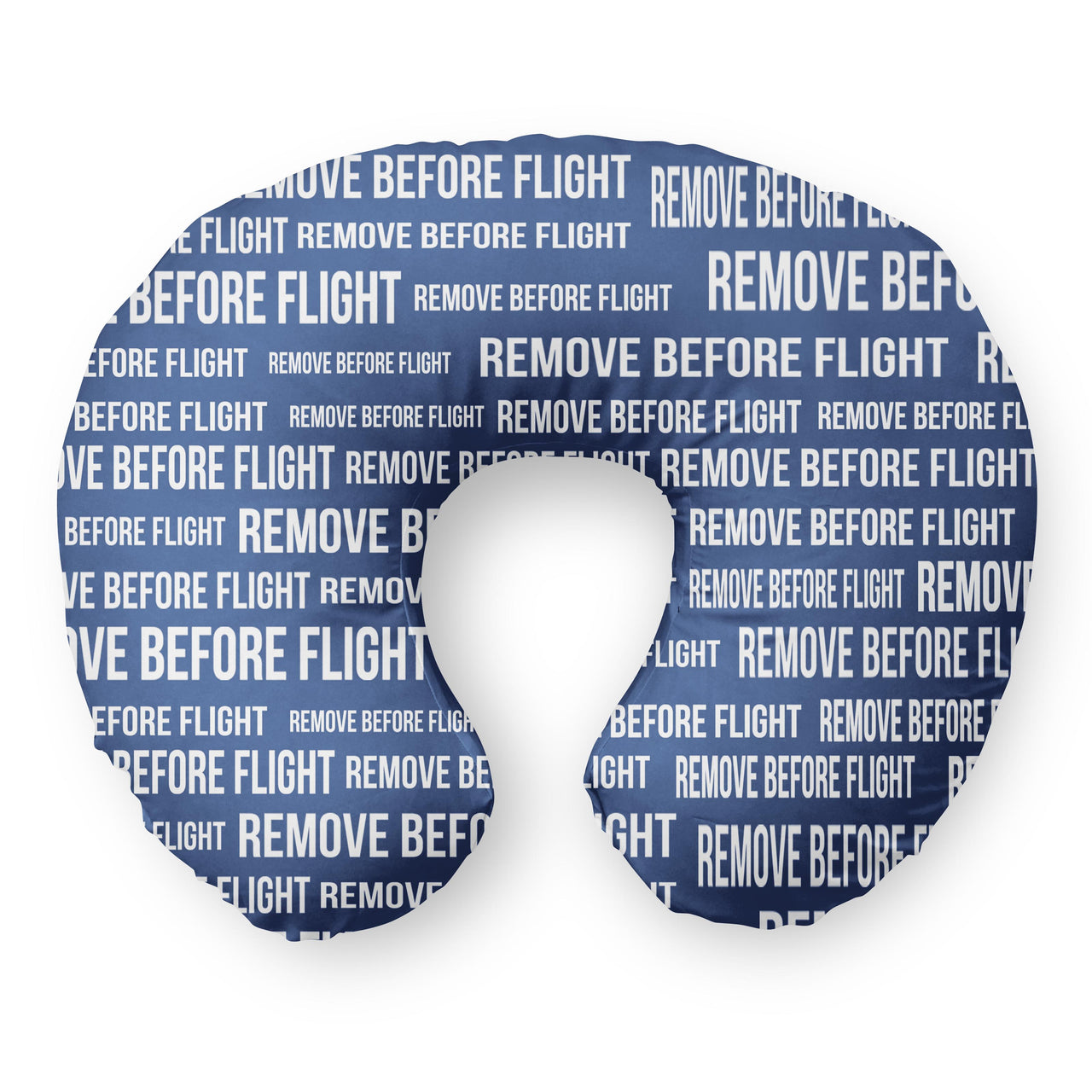 Remove Before Flight 3-Blue Travel & Boppy Pillows