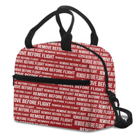 Thumbnail for Remove Before Flight 3-Red Designed Lunch Bags