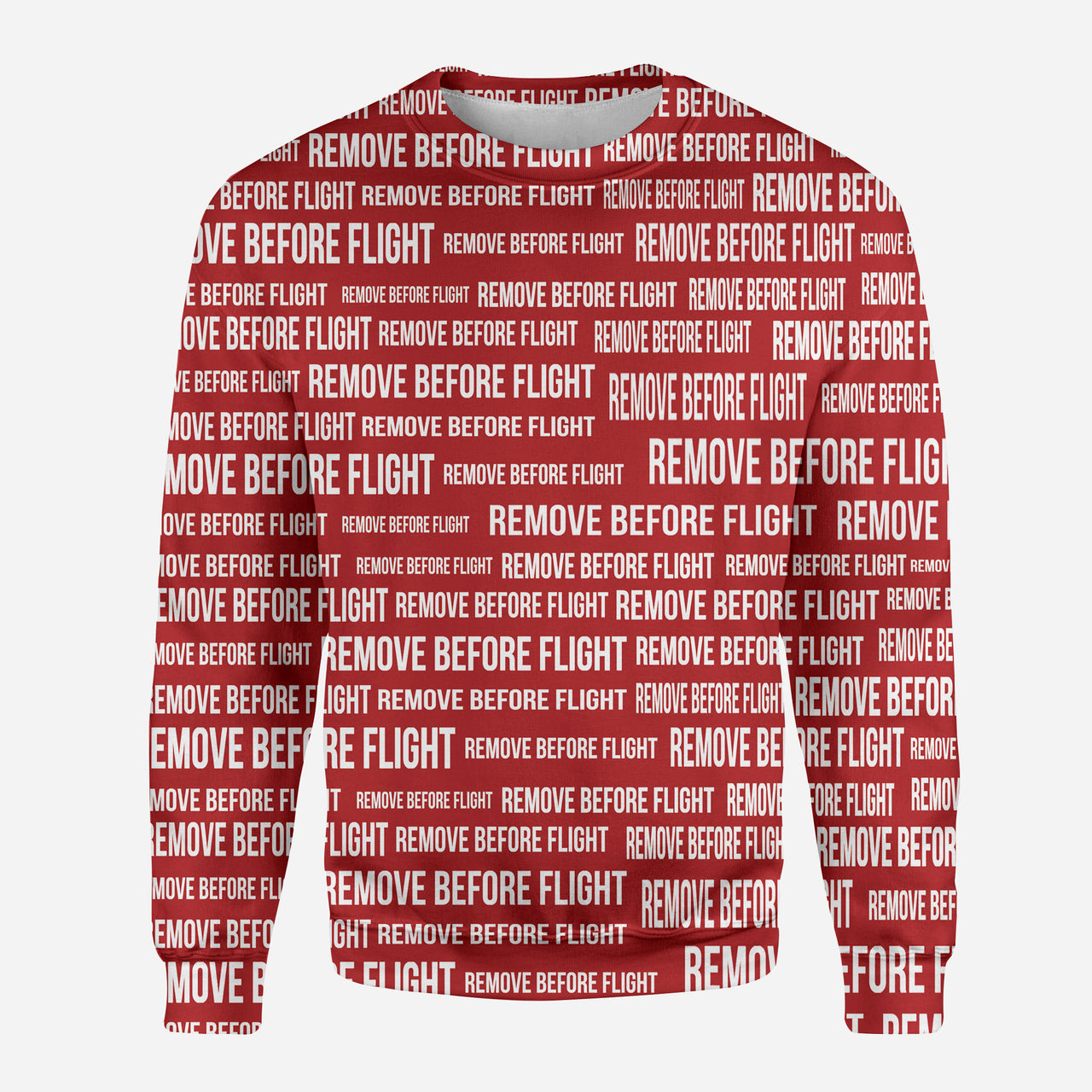 Remove Before Flight 3-Red Designed 3D Sweatshirts