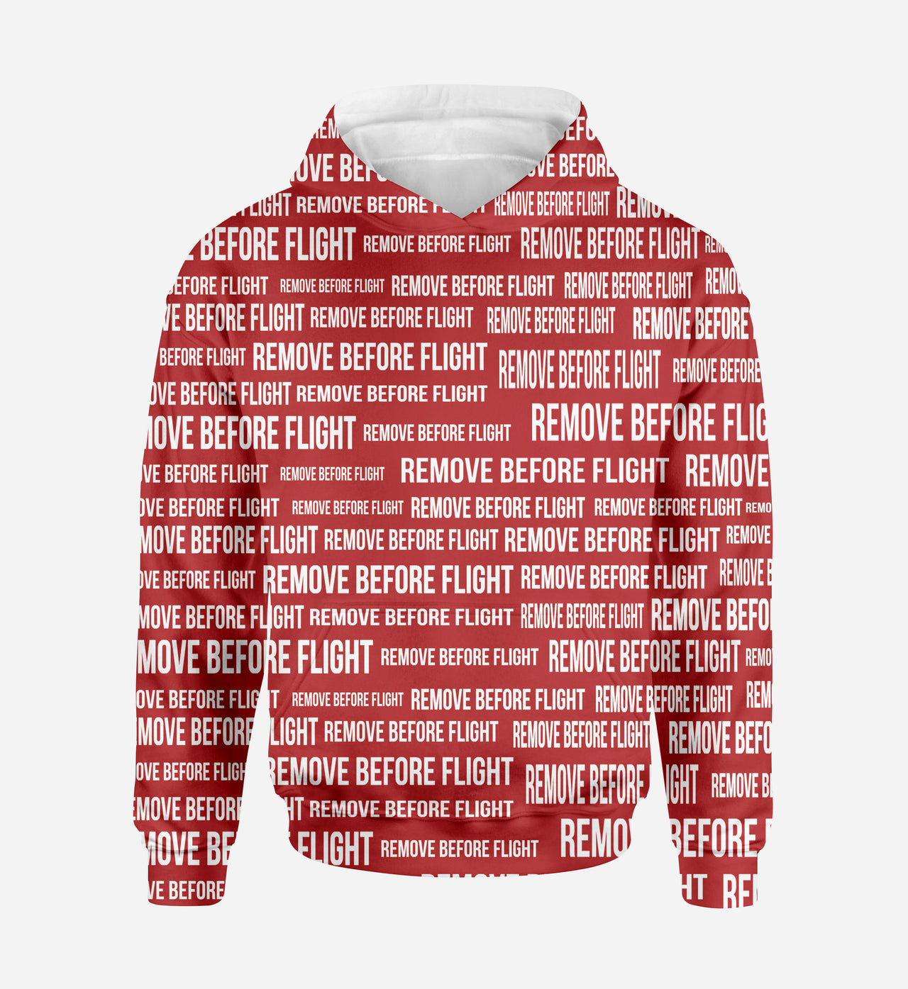 Remove Before Flight 3-Red Designed 3D Hoodies