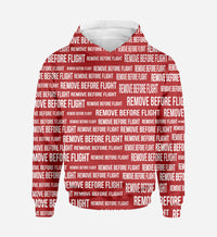 Thumbnail for Remove Before Flight 3-Red Designed 3D Hoodies