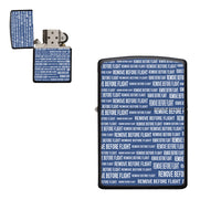 Thumbnail for Remove Before Flight 3Blue Designed Metal Lighters