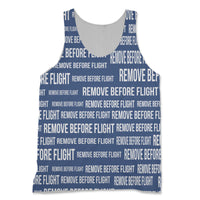 Thumbnail for Remove Before Flight 3 (Blue) Designed 3D Tank Tops