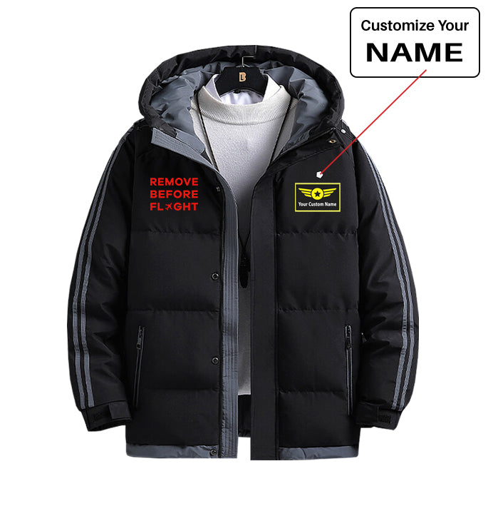 Remove Before Flight Designed Thick Fashion Jackets