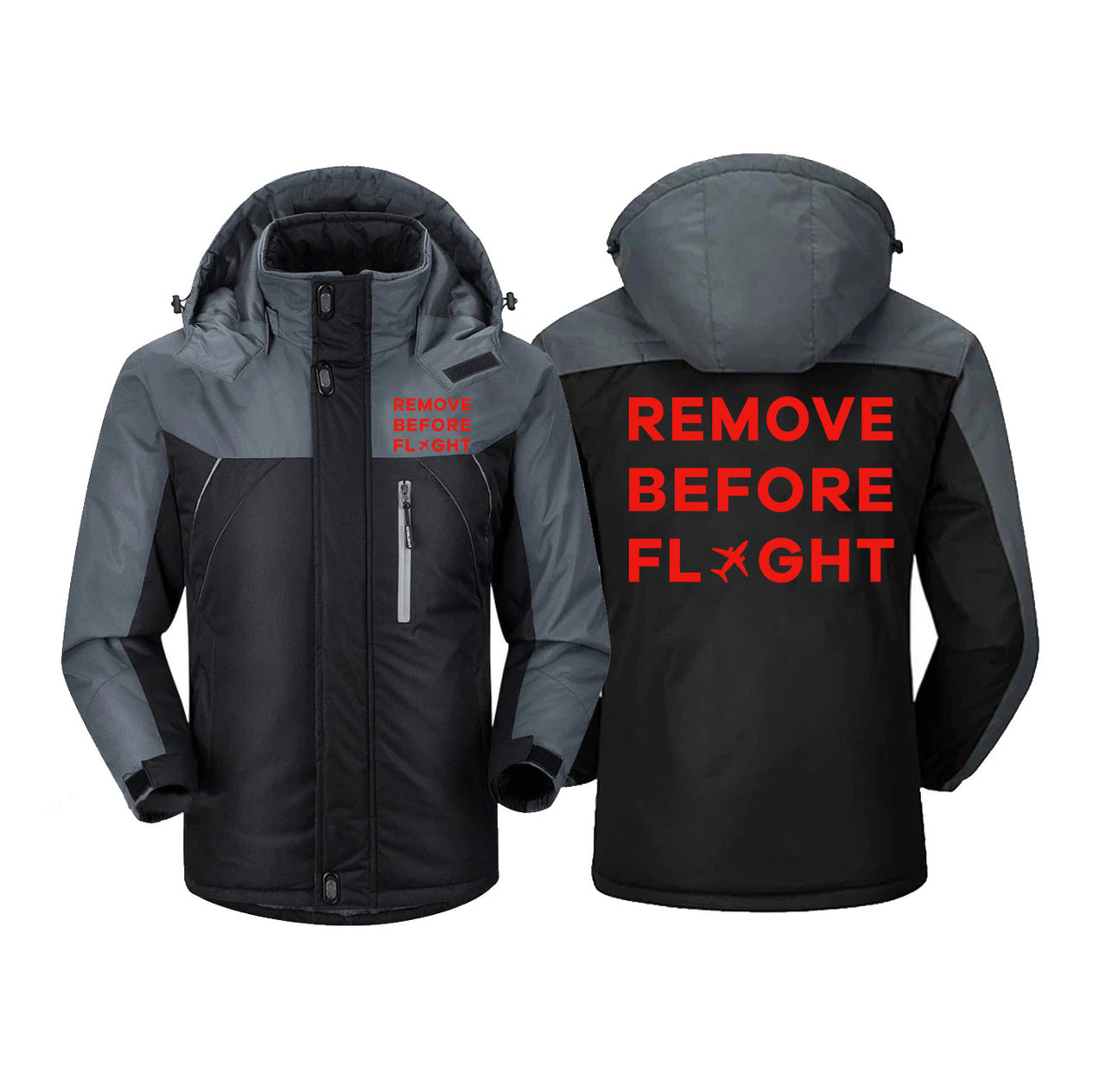 Remove Before Flight Designed Thick Winter Jackets